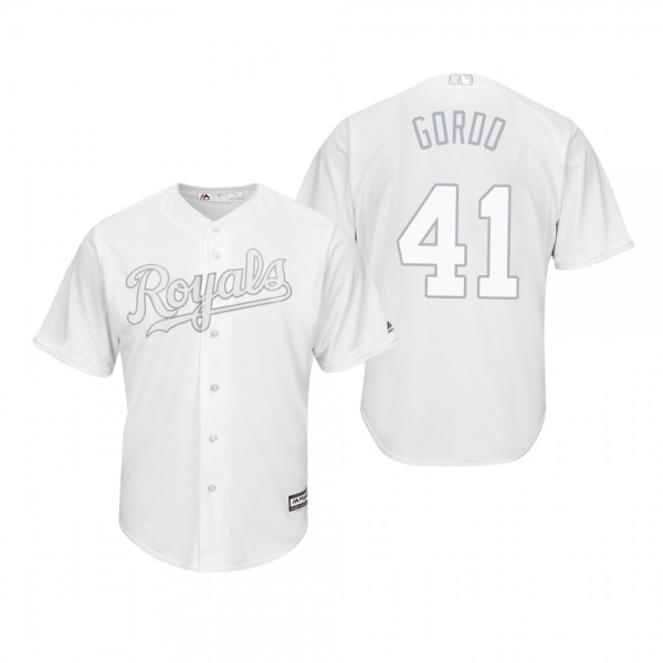 Kansas City Royals Danny Duffy Gordo White 2019 Players' Weekend Replica Jersey