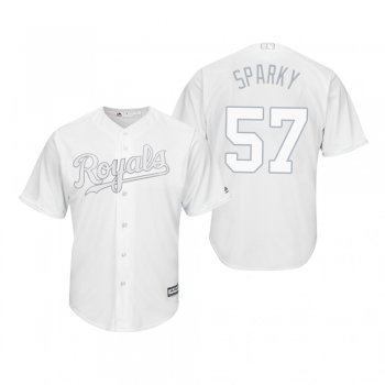 Kansas City Royals Glenn Sparkman Sparky White 2019 Players' Weekend Replica Jersey