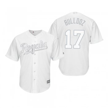 Kansas City Royals Hunter Dozier Bulldoz White 2019 Players' Weekend Replica Jersey