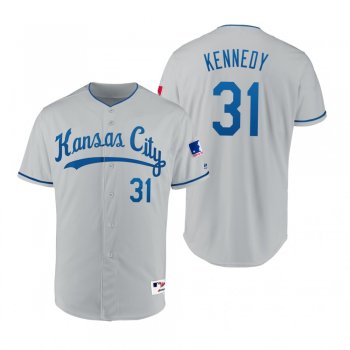 Royals Ian Kennedy Gray 1969 Turn Back the Clock Authentic Jersey