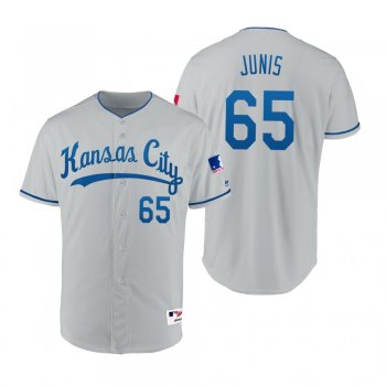 Royals Jakob Junis Gray 1969 Turn Back the Clock Authentic Jersey