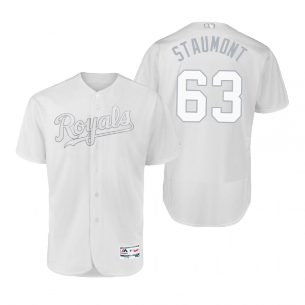 Royals Josh Staumont Staumont White 2019 Players' Weekend Authentic Jersey