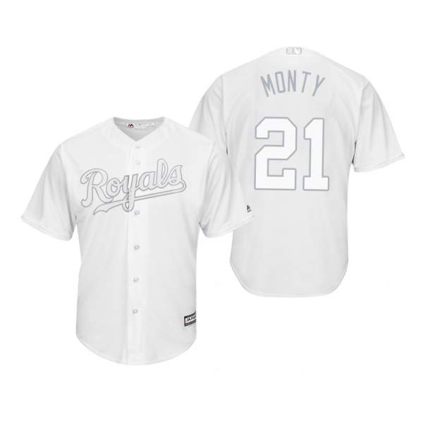 Kansas City Royals Mike Montgomery Monty White 2019 Players' Weekend Replica Jersey