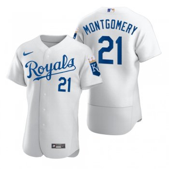 Kansas City Royals Mike Montgomery Nike White 2020 Authentic Jersey