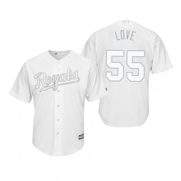 Kansas City Royals Richard Lovelady Love White 2019 Players' Weekend Replica Jersey