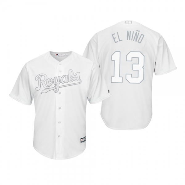 Kansas City Royals Salvador Perez El Nino White 2019 Players' Weekend Replica Jersey