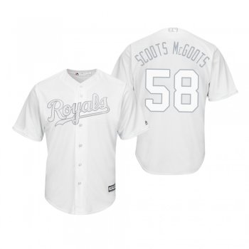 Kansas City Royals Scott Barlow Scoots Mcgoots White 2019 Players' Weekend Replica Jersey