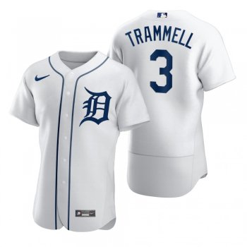 Detroit Tigers Alan Trammell Nike White 2020 Authentic Jersey