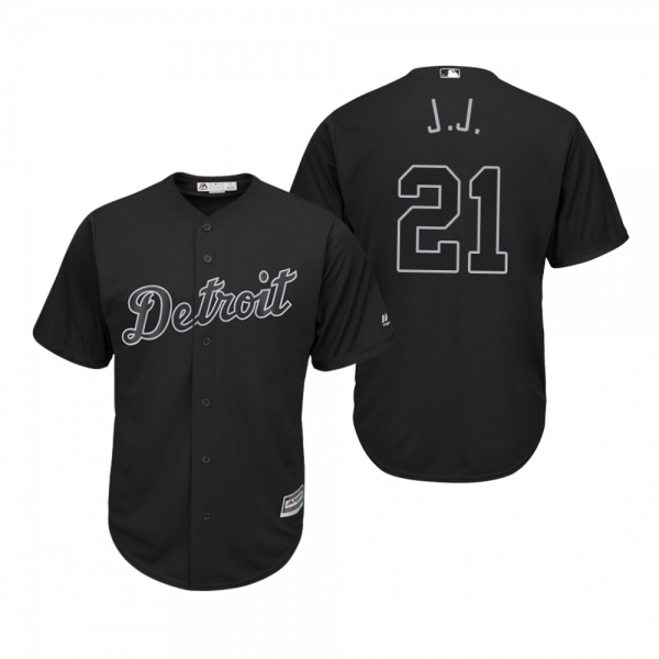 Detroit Tigers JaCoby Jones J.J. Black 2019 Players' Weekend Replica Jersey