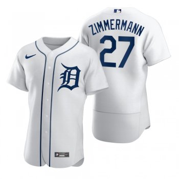 Detroit Tigers Jordan Zimmermann Nike White 2020 Authentic Jersey