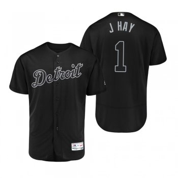 Tigers Josh Harrison J Hay Black 2019 Players' Weekend Authentic Jersey