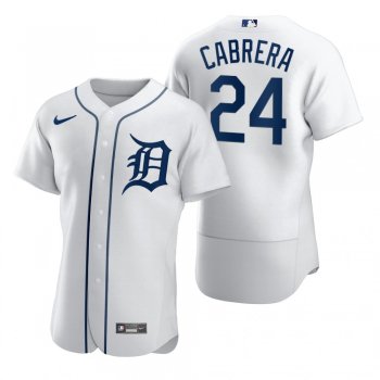 Detroit Tigers Miguel Cabrera Nike White 2020 Authentic Jersey