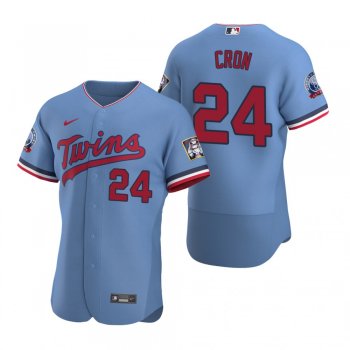 Men's Minnesota Twins C.J. Cron Nike Light Blue Authentic 2020 Alternate Jersey