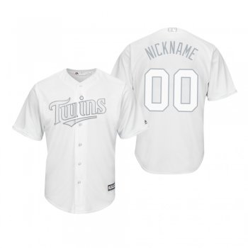 Minnesota Twins Custom White 2019 Players' Weekend Nickname Replica Jersey