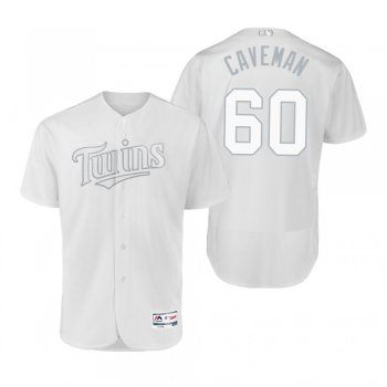 Minnesota Twins Jake Cave Caveman White 2019 Players' Weekend Authentic Jersey