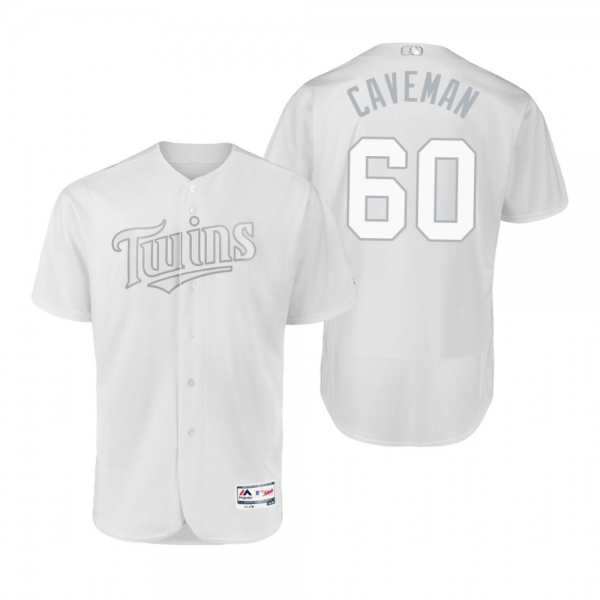 Minnesota Twins Jake Cave Caveman White 2019 Players' Weekend Authentic Jersey