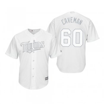 Minnesota Twins Jake Cave Caveman White 2019 Players' Weekend Replica Jersey