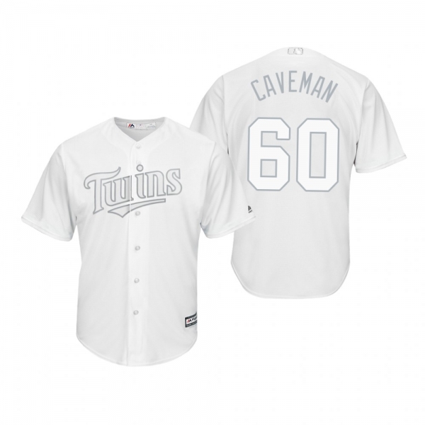 Minnesota Twins Jake Cave Caveman White 2019 Players' Weekend Replica Jersey