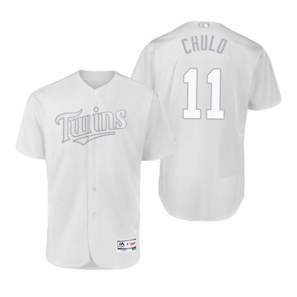 Minnesota Twins Jorge Polanco Chulo White 2019 Players' Weekend Authentic Jersey