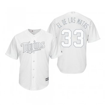 Minnesota Twins Martin Perez El De Las Matas White 2019 Players' Weekend Replica Jersey