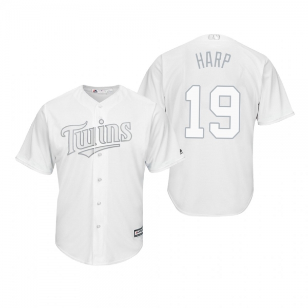 Minnesota Twins Ryne Harper Harp White 2019 Players' Weekend Replica Jersey