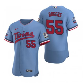 Men's Minnesota Twins Taylor Rogers Nike Light Blue Authentic 2020 Alternate Jersey