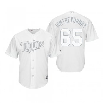 Minnesota Twins Trevor May Iamtrevormay White 2019 Players' Weekend Replica Jersey