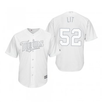 Minnesota Twins Zack Littell Lit White 2019 Players' Weekend Replica Jersey