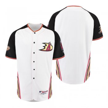 Los Angeles Angels White 2019 Anaheim Ducks Crossover Flex Base Jersey