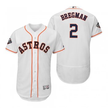 Alex Bregman Houston Astros White 2019 World Series Flex Base Jersey