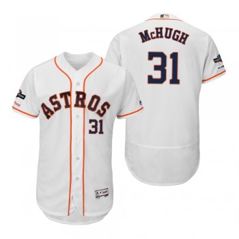 Collin McHugh Houston Astros White 2019 Postseason Flex Base Jersey