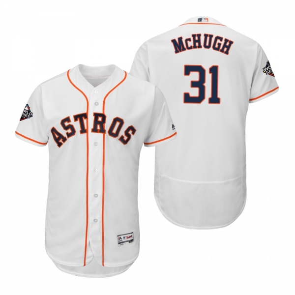 Collin McHugh Houston Astros White 2019 World Series Flex Base Jersey