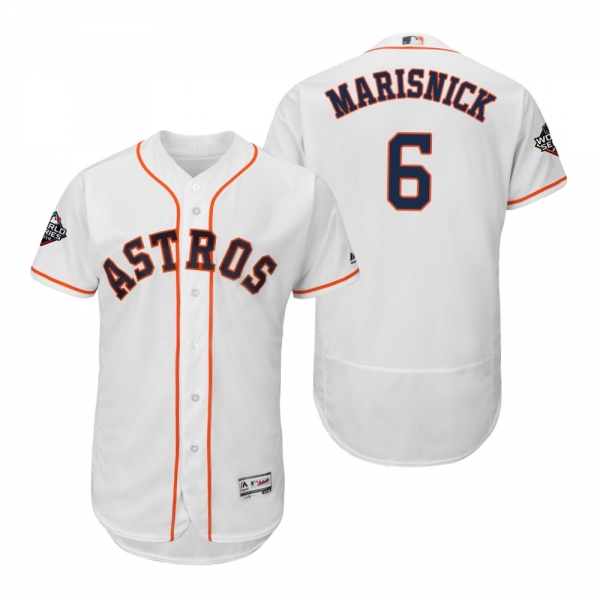 Jake Marisnick Houston Astros White 2019 World Series Flex Base Jersey