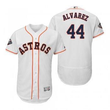 Yordan Alvarez Houston Astros White 2019 World Series Flex Base Jersey