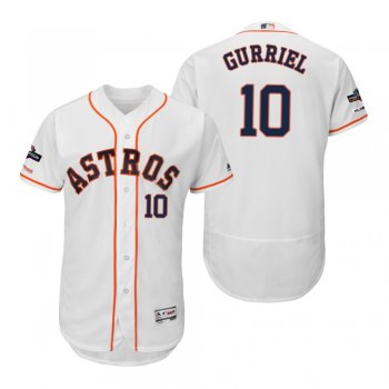 Yuli Gurriel Houston Astros White 2019 Postseason Flex Base Jersey