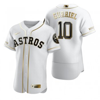 Houston Astros Yuli Gurriel Nike White Authentic Golden Edition Jersey