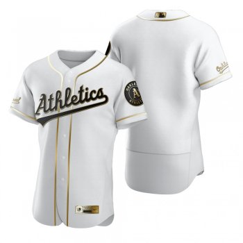 Oakland Athletics Nike White Authentic Golden Edition Jersey