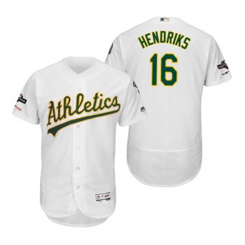 Liam Hendriks Oakland Athletics White 2019 Postseason Flex Base Jersey