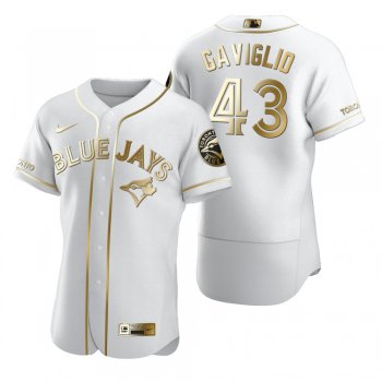 Toronto Blue Jays Sam Gaviglio Nike White Authentic Golden Edition Jersey