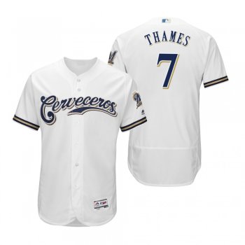 Eric Thames Milwaukee Brewers White Hispanic Heritage Flex Base Jersey