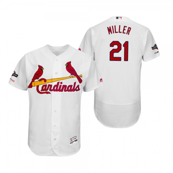 Andrew Miller St. Louis Cardinals White 2019 Postseason Flex Base Jersey