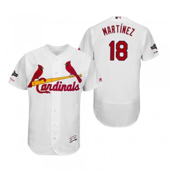 Carlos Martinez St. Louis Cardinals White 2019 Postseason Flex Base Jersey