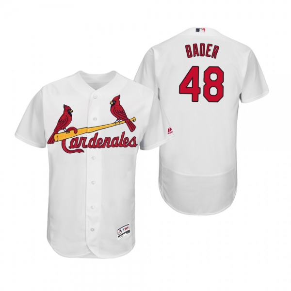 Harrison Bader St. Louis Cardinals White 2019 Hispanic Heritage Flex Base Jersey