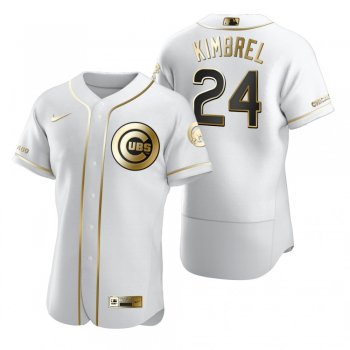 Chicago Cubs Craig Kimbrel Nike White Authentic Golden Edition Jersey