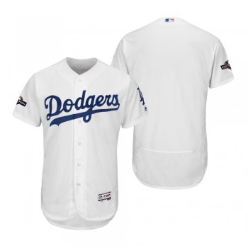 Los Angeles Dodgers White 2019 Postseason Flex Base Jersey