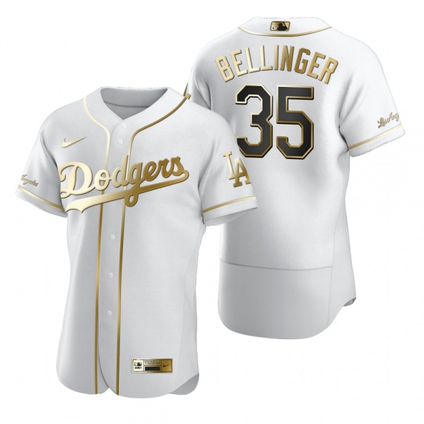 Los Angeles Dodgers Cody Bellinger Nike White Authentic Golden Edition Jersey