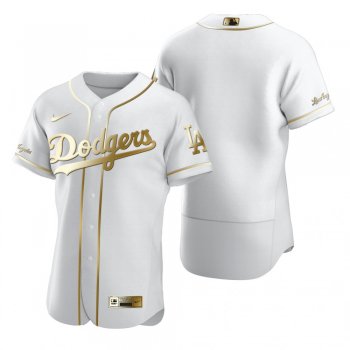 Los Angeles Dodgers Nike White Authentic Golden Edition Jersey