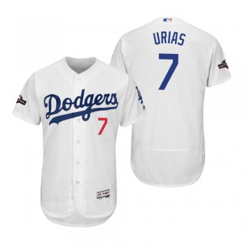 Julio Urias Los Angeles Dodgers White 2019 Postseason Flex Base Jersey