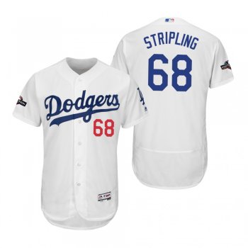 Ross Stripling Los Angeles Dodgers White 2019 Postseason Flex Base Jersey