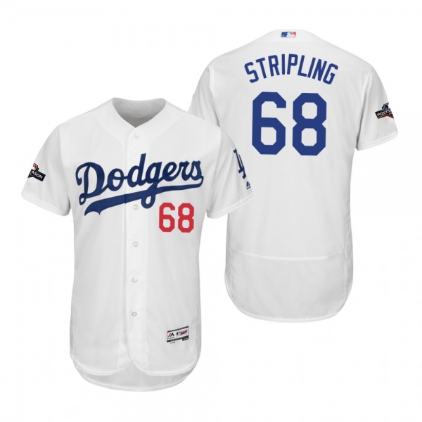 Ross Stripling Los Angeles Dodgers White 2019 Postseason Flex Base Jersey